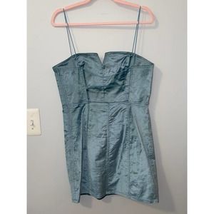 Free People Blue Mini Dress